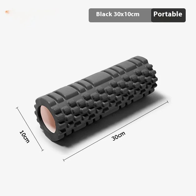 EVA foam roller for fitness in black, grey, pink, sky blue or light purple colours