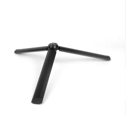 Black aluminium alloy mobile phone tripod compatible with iPhone photography and video stabilisation