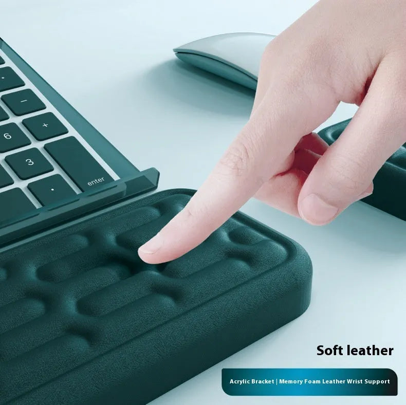 Double-sided memory foam wrist pad for keyboard and mouse in multiple colour options