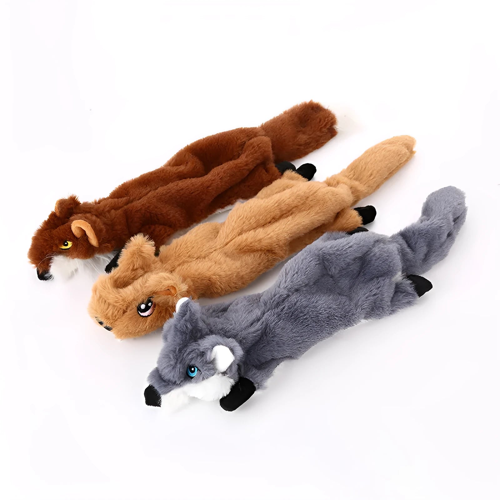 Pet dog plush anti biting molars tooth cleaning animal modeling toy in grey colour