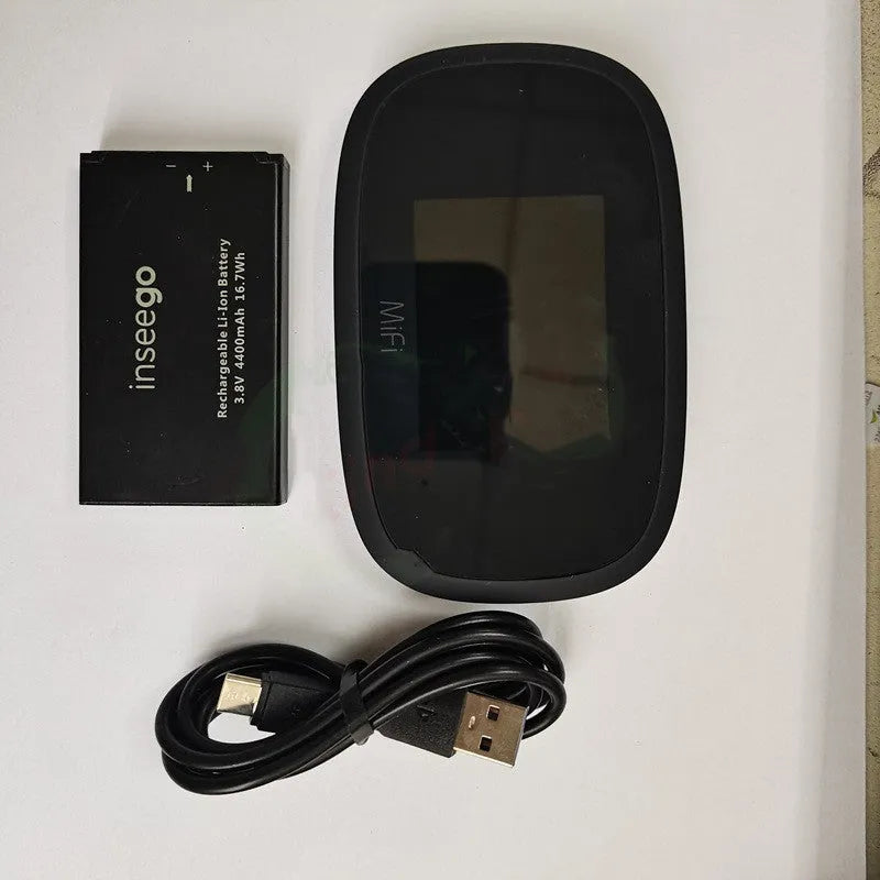 Black MiFi8000 dual core 4G portable wireless router with compact design
