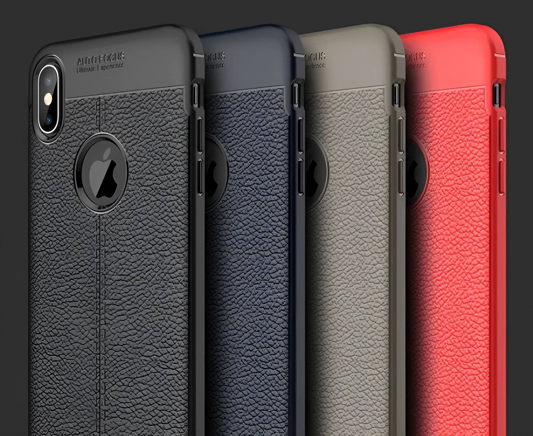 WeFor OnePlus phone case with PU leather texture back and soft silicone sides in multiple colour options