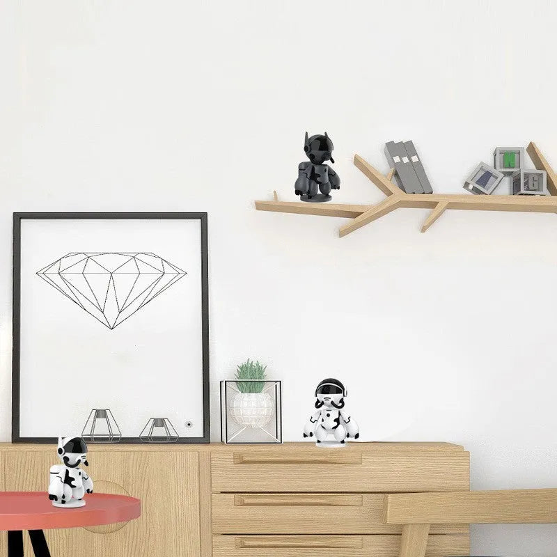 White indoor battery-powered security camera with wide-angle lens on a detachable base