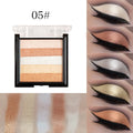 Highlight eye shadow plate with six colour options for contouring and three-dimensional brightening effects