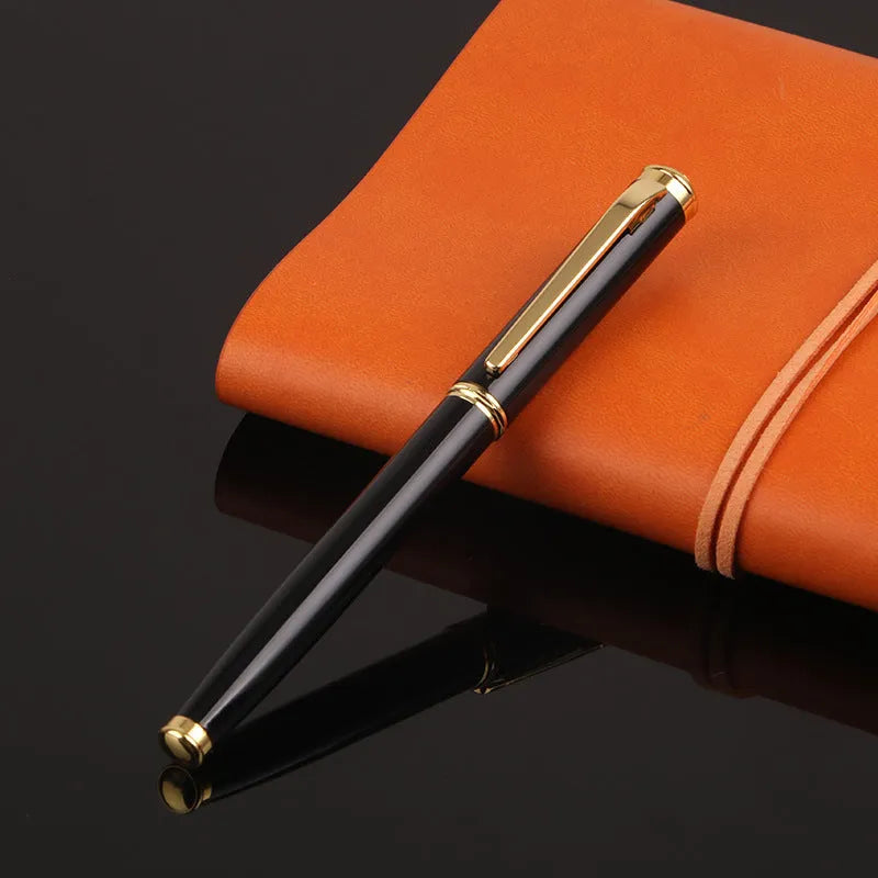 Red and black metal ink pen with 0.5mm nib for office and corporate use