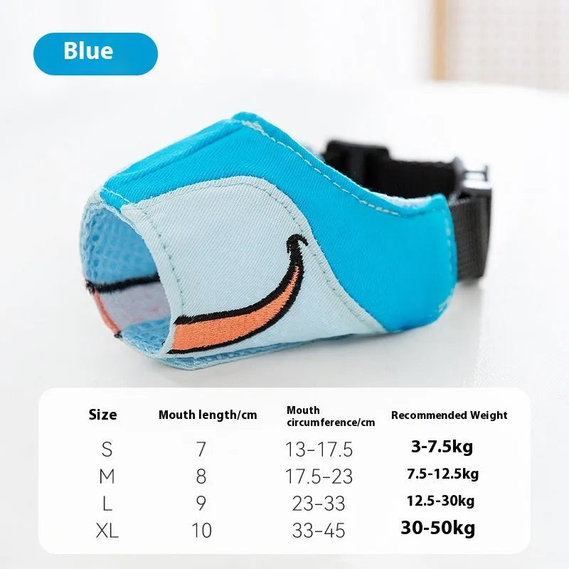 Canvas dog muzzle in Ollie Brown Bear colour, shown in size L for dogs 12.5-30kg.
