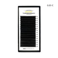 16-row dense false eyelashes made from mink hair on a matte wool band, showing length options from 8mm to 18mm.