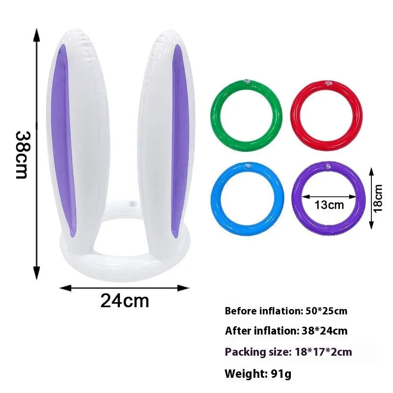 PVC inflatable Halloween throwing toy with octopus design for ghost festival games