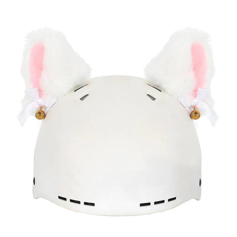 Cartoon plush fabric helmet cover set in size M decorative accessory