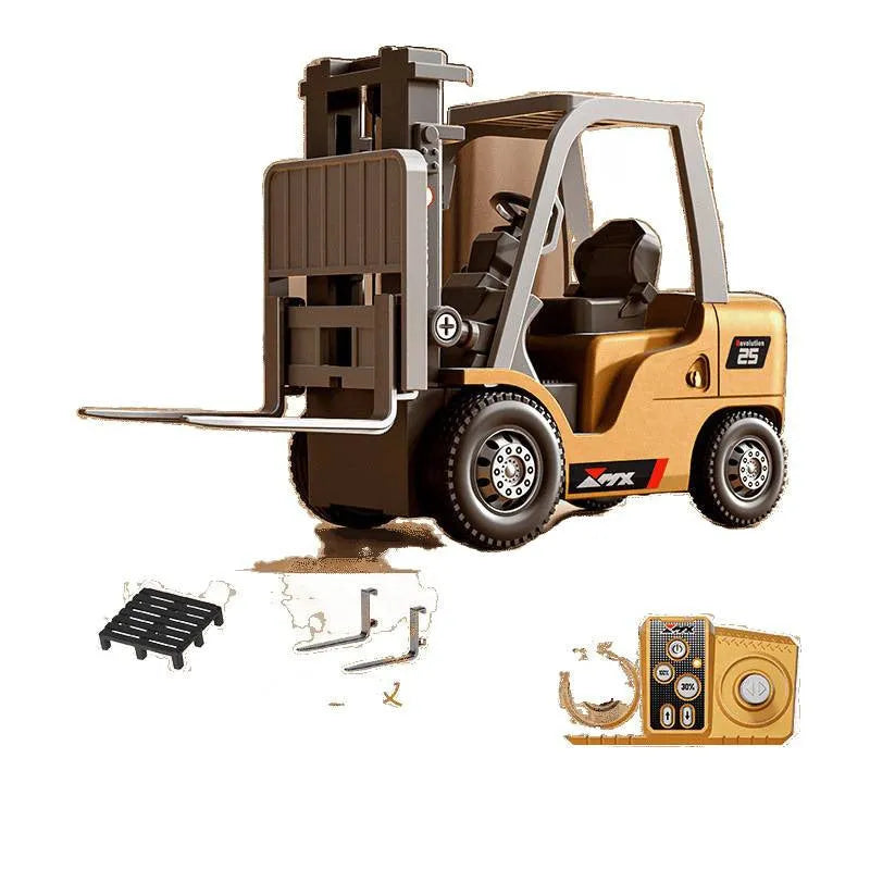1:64 scale alloy remote control forklift with Bluetooth and dual-mode control