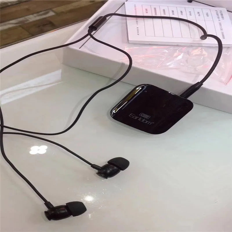 Bluetooth audio receiver for headphones with lavalier style in black, grey, red or second-generation options