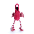 Pink animal-shaped corduroy squeaky dog chew toy for pets