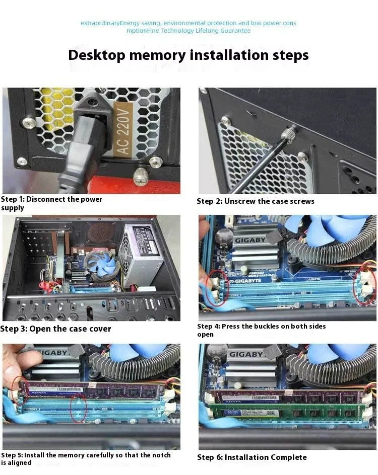 DDR3 4GB 1600MHz desktop computer memory module for AMD systems