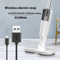 Wireless sweeping and mopping all-in-one machine in S5 Green colour with USB charging cable