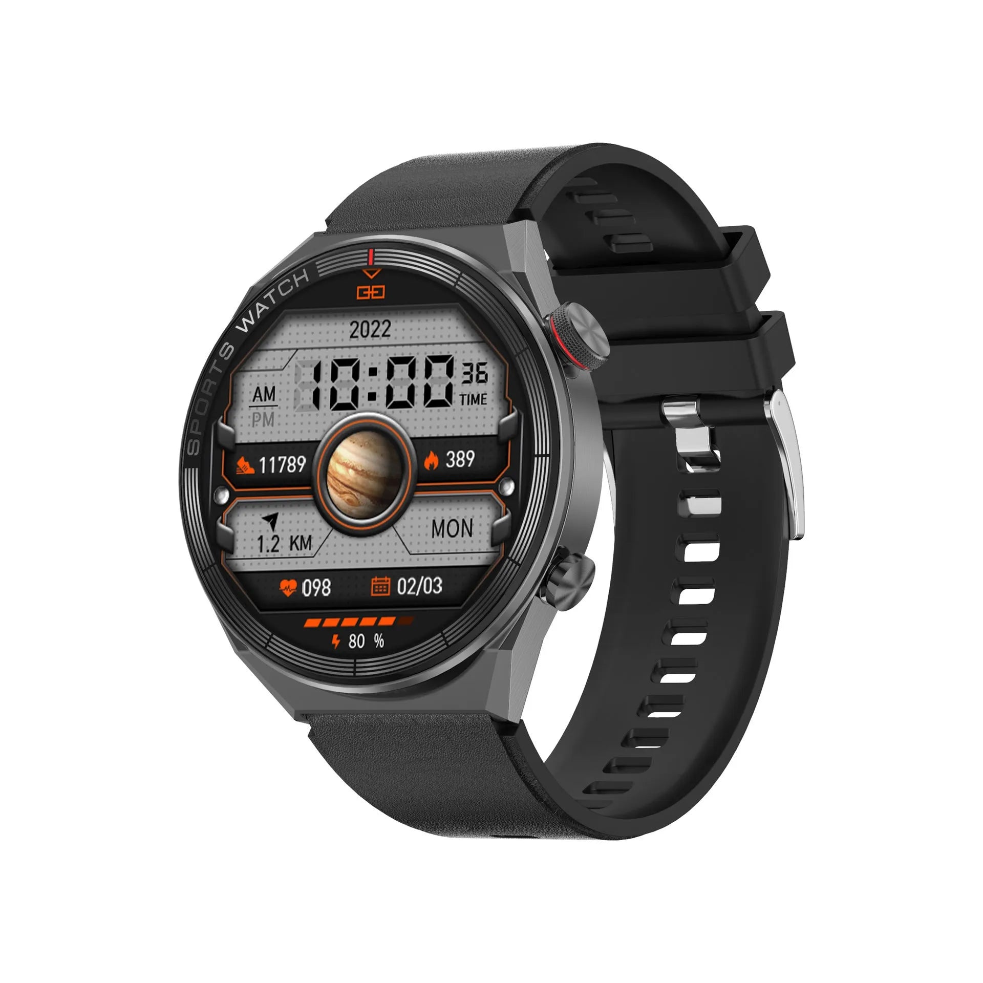 Large screen Bluetooth smart watch with 1.5 inch HD colour display and IP68 waterproof rating