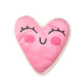 Plush dog chew toy with vocaliser in bone powder, white, pink, or red colours.
