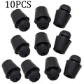Set of 10 X16 coloured rubber shock absorption clips for automobile trunk and bucket damping.