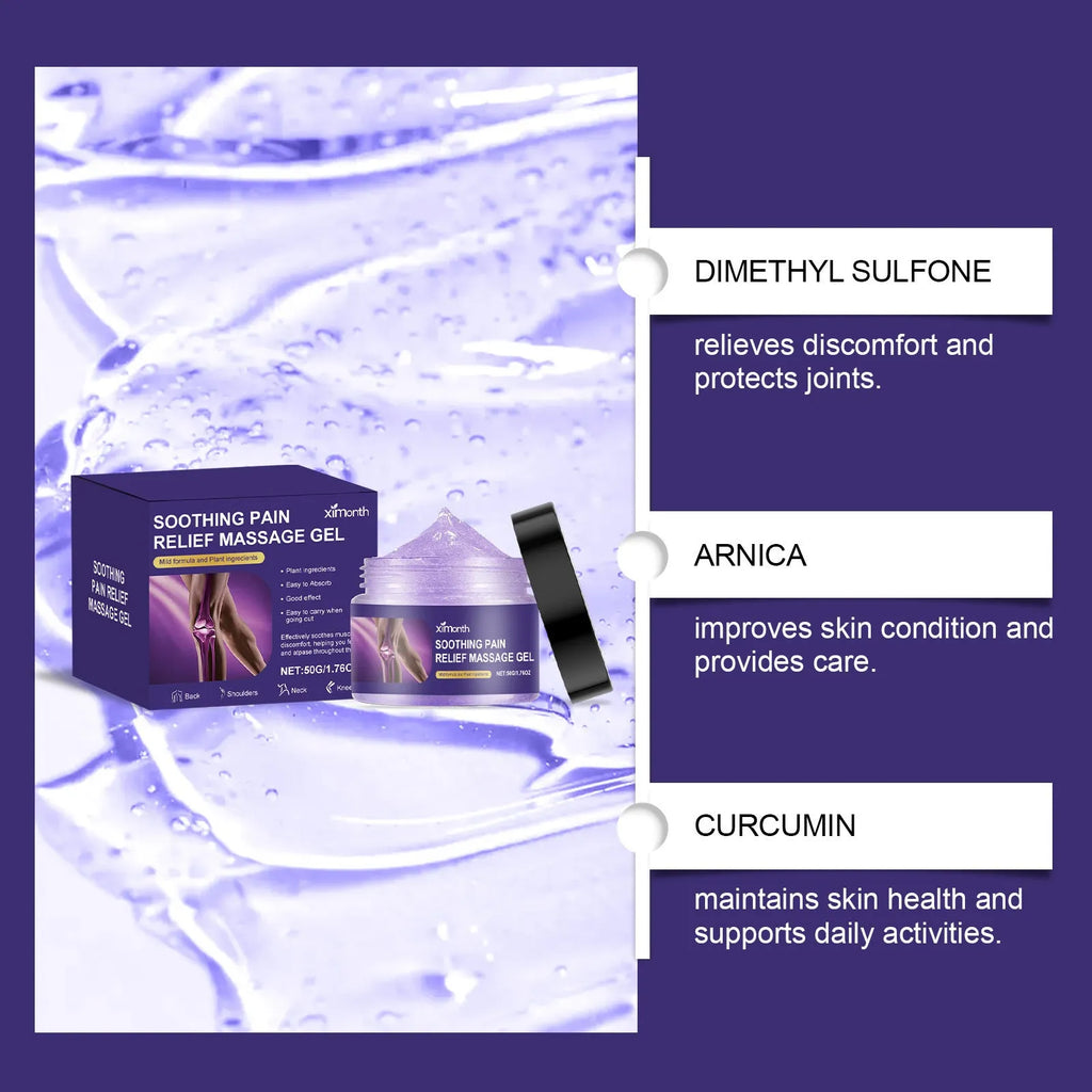 50g joint care gel tube for topical body application with universal skin compatibility