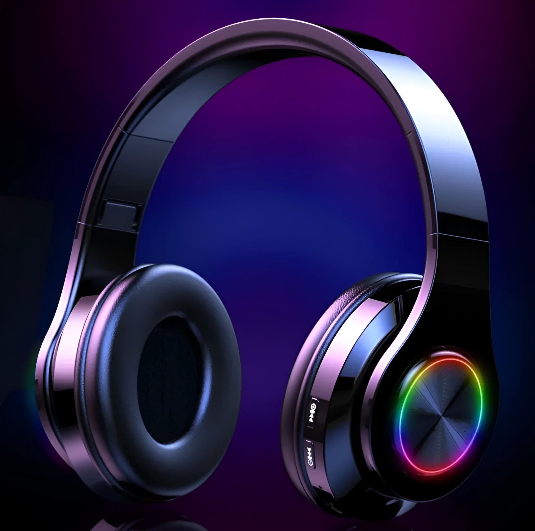 T6 wireless Bluetooth headset with earhook, shown on a dark background.