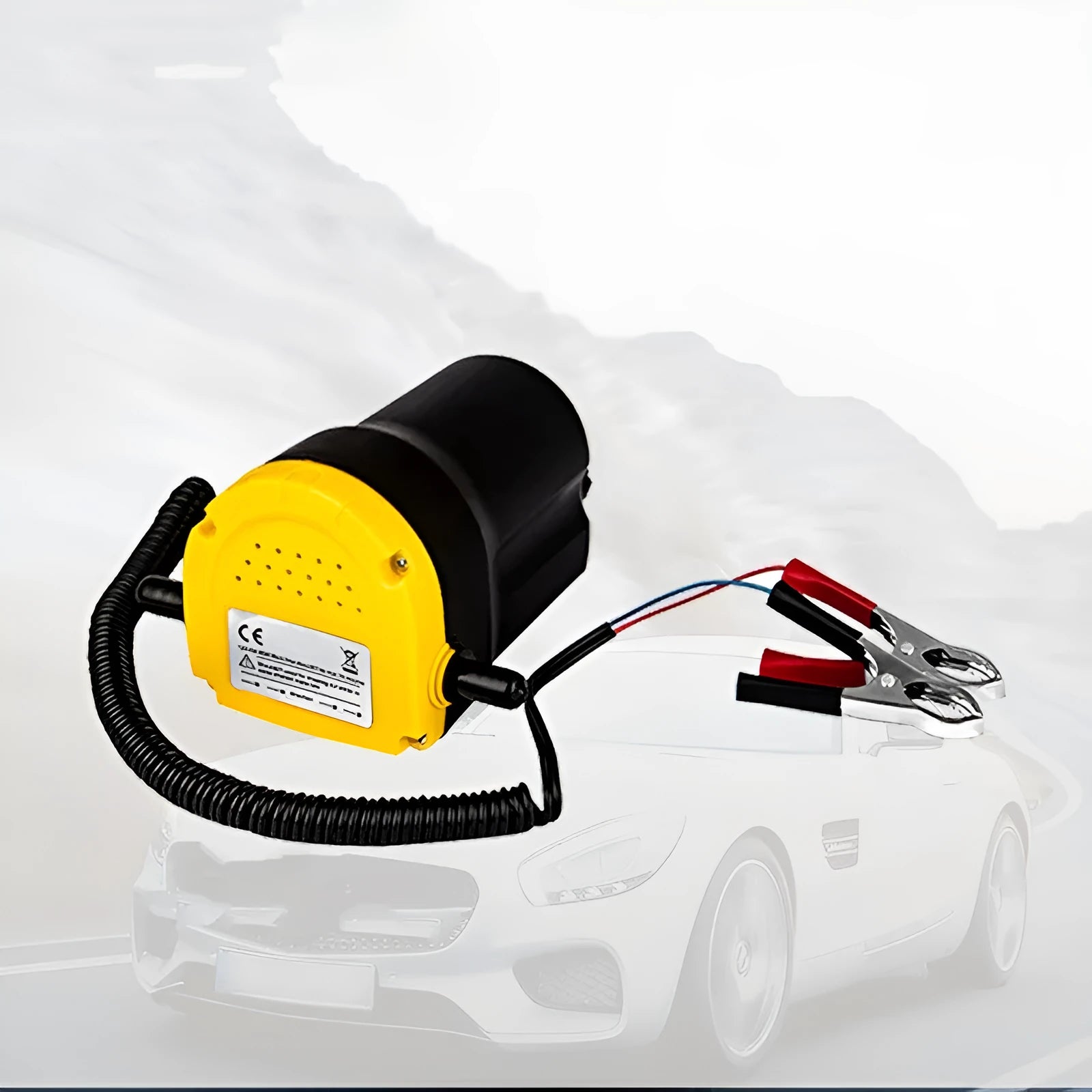 12V electric self-priming oil gear pump with engineering plastic housing.