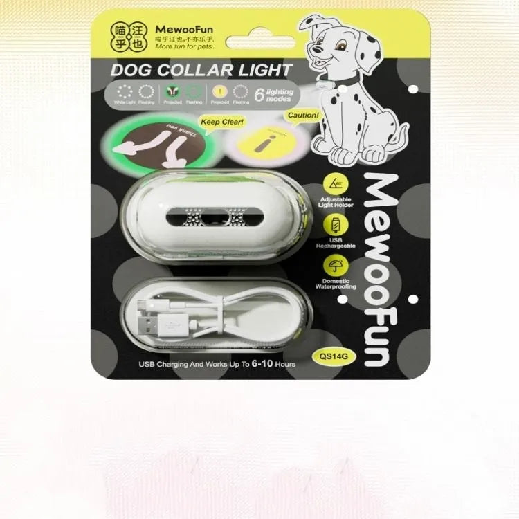 Pet LED luminous collar in one of four colours: Fresh Pink, Delicate Gray, Cure Green, or Caramel Mocha.