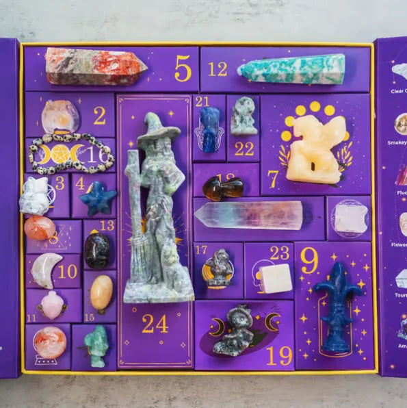 Halloween gift box with crystal ornament and countdown display measuring 33.5cm