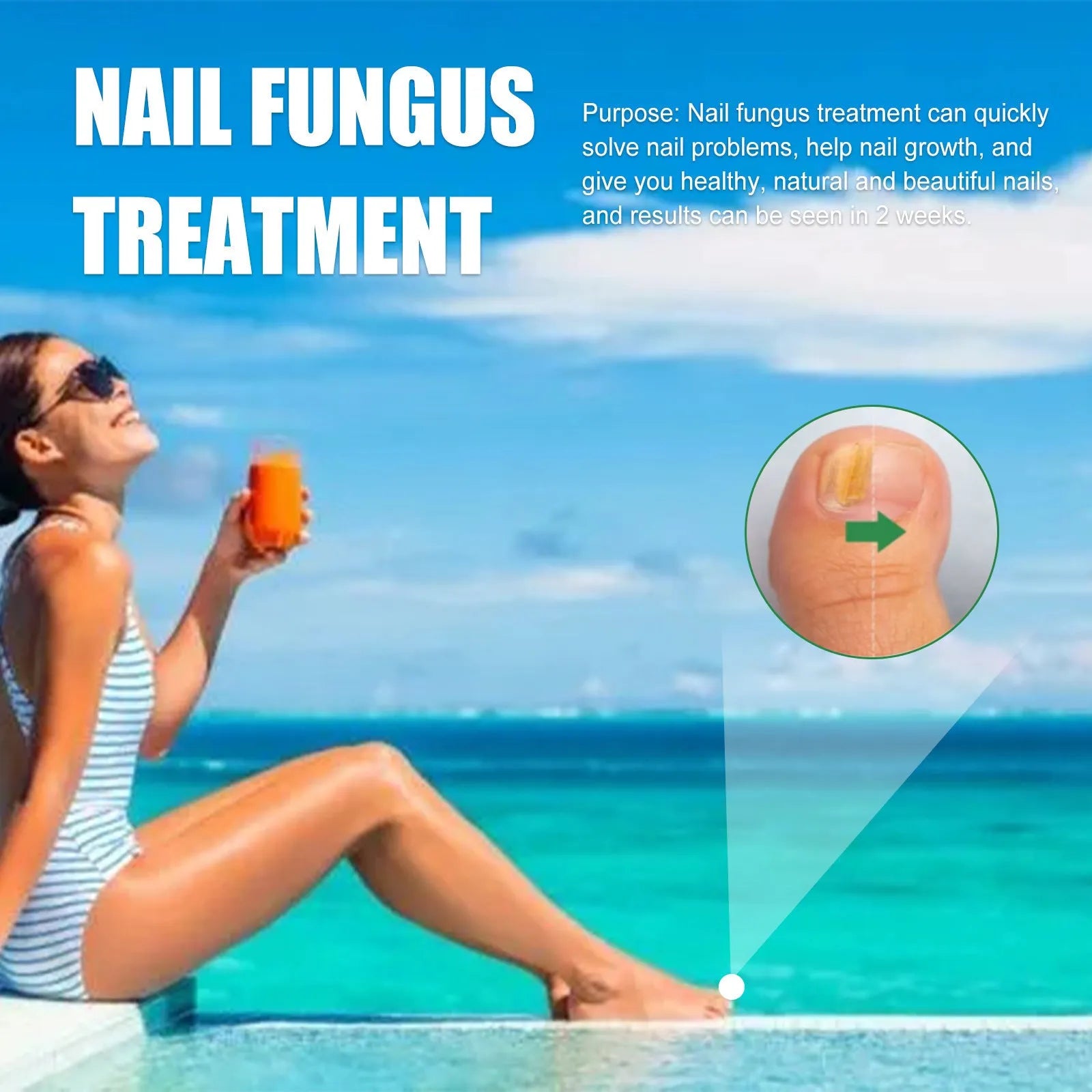 30ml bottle of tea tree oil nail repair liquid for thickened fingernails and toenails