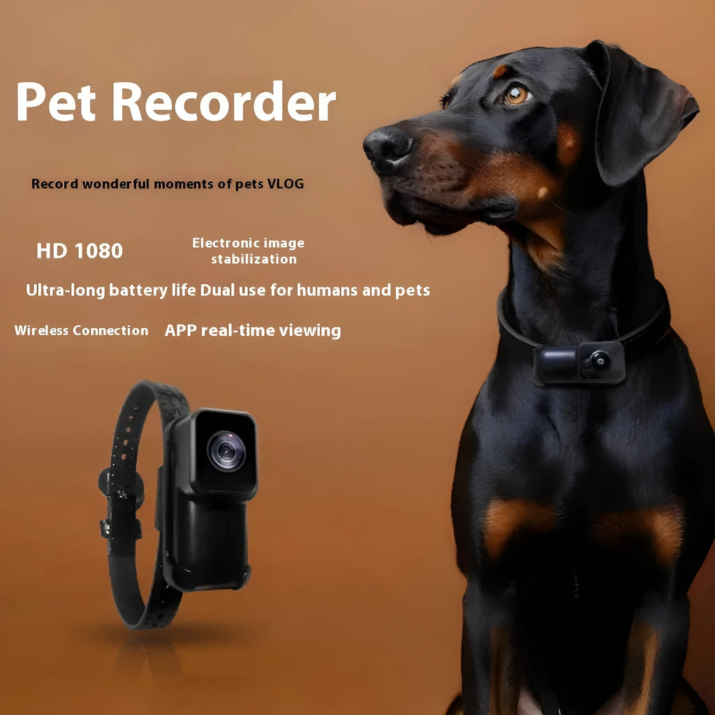 Black wifi camera neckband wireless recorder showing compact design and TYPE-C port