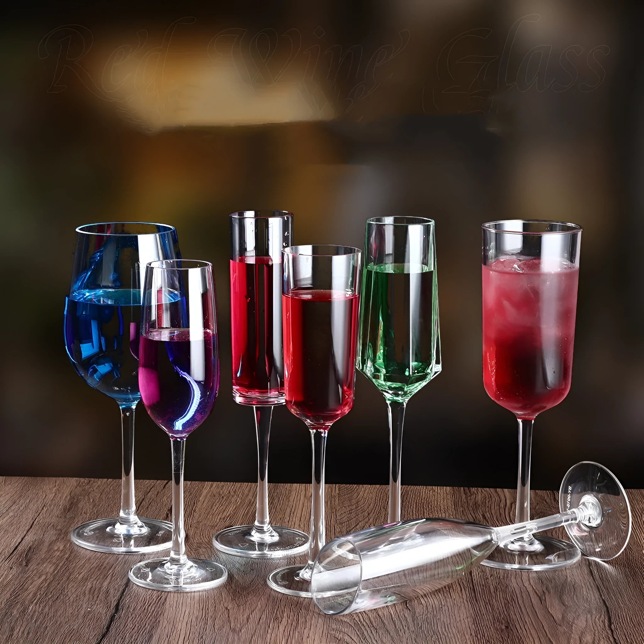 PC acrylic wine bottle with modern design for party catering and milk tea serving.