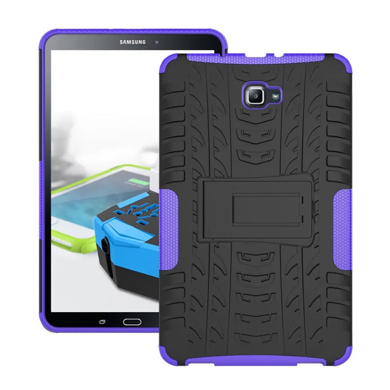 Samsung Galaxy Tab A 10.1 2016 case TPU PC with anti-drop corners and stand