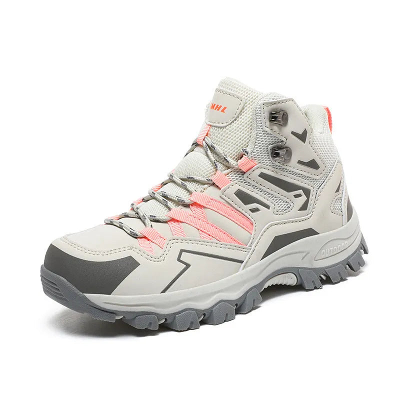Low-top hiking sneakers with flannel upper and natural rubber outsole in multiple colour options