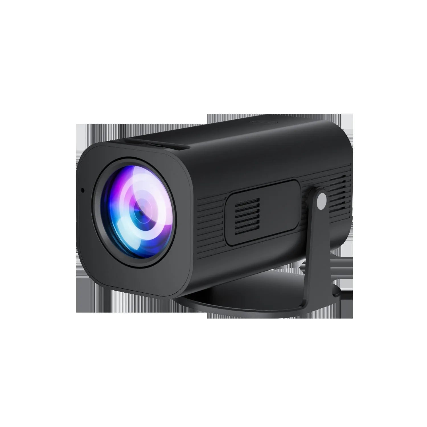 P330 portable mini projector in black or white showing compact design for mobile phone connectivity
