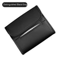 Leather car tissue box with elastic band for mounting on car seat or sun visor