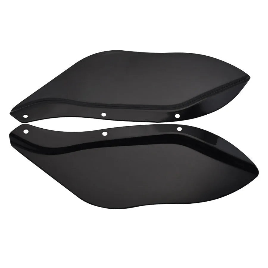 Pair of Harley motorcycle side wing head covers in ABS plastic for Touring models 1996-2013