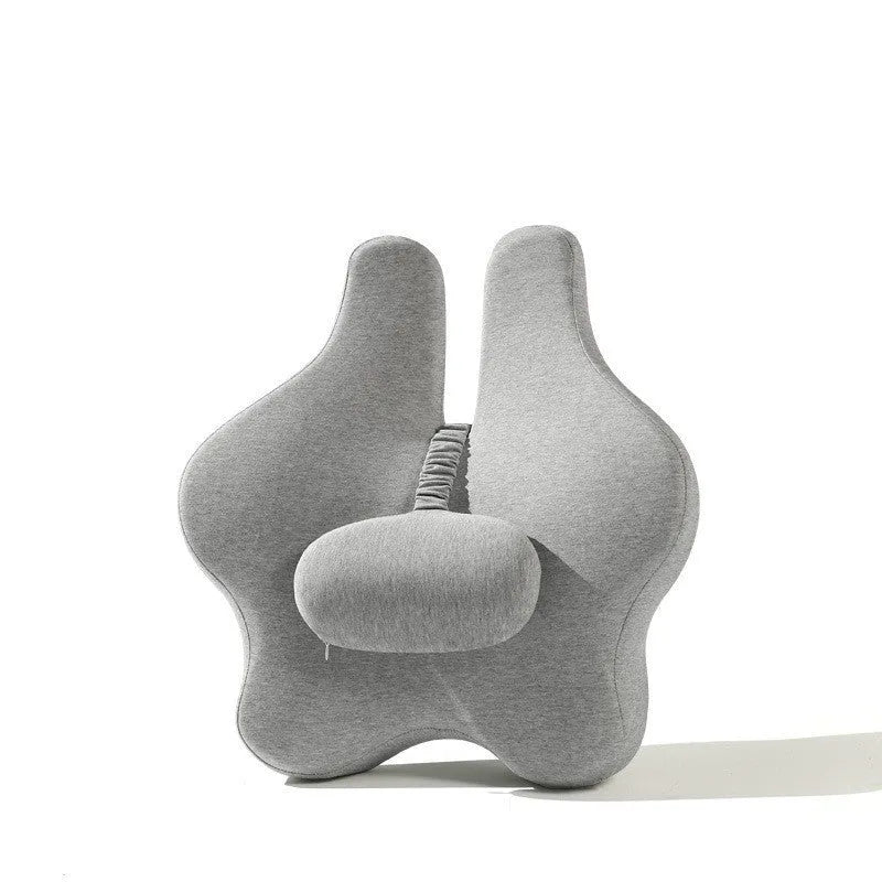 Memory foam car cushion for lumbar support in black, dark grey, light grey or pink colours