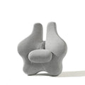 Memory foam car cushion for lumbar support in black, dark grey, light grey or pink colours