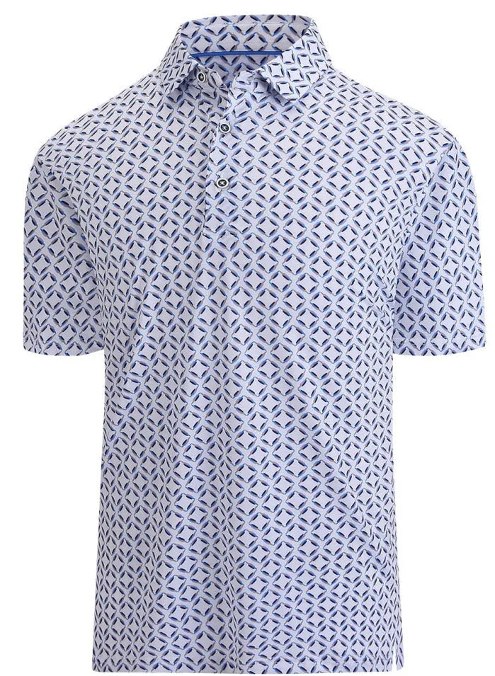 Men's short sleeve mesh T-shirt with 3D printing pattern and zipper decorations