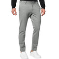 Men's slim-fit tapered chino trousers in a stretch cotton blend fabric, shown in Army Green colour.