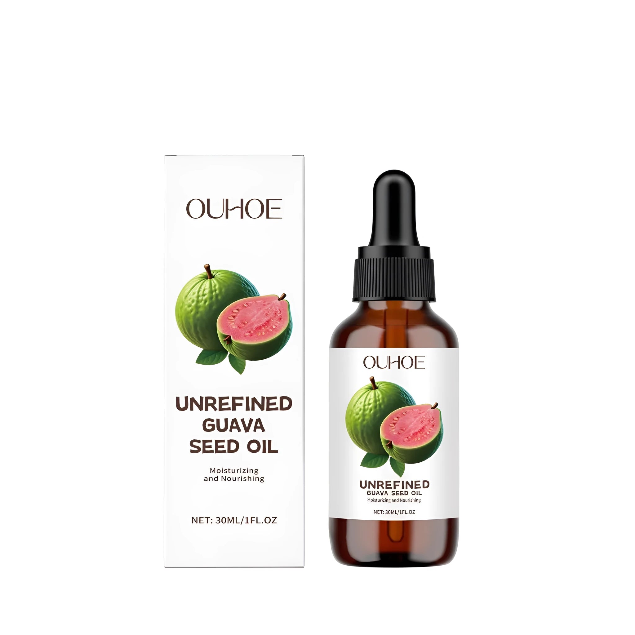 30ml bottle of Guava Seed Oil facial serum with antioxidant formula