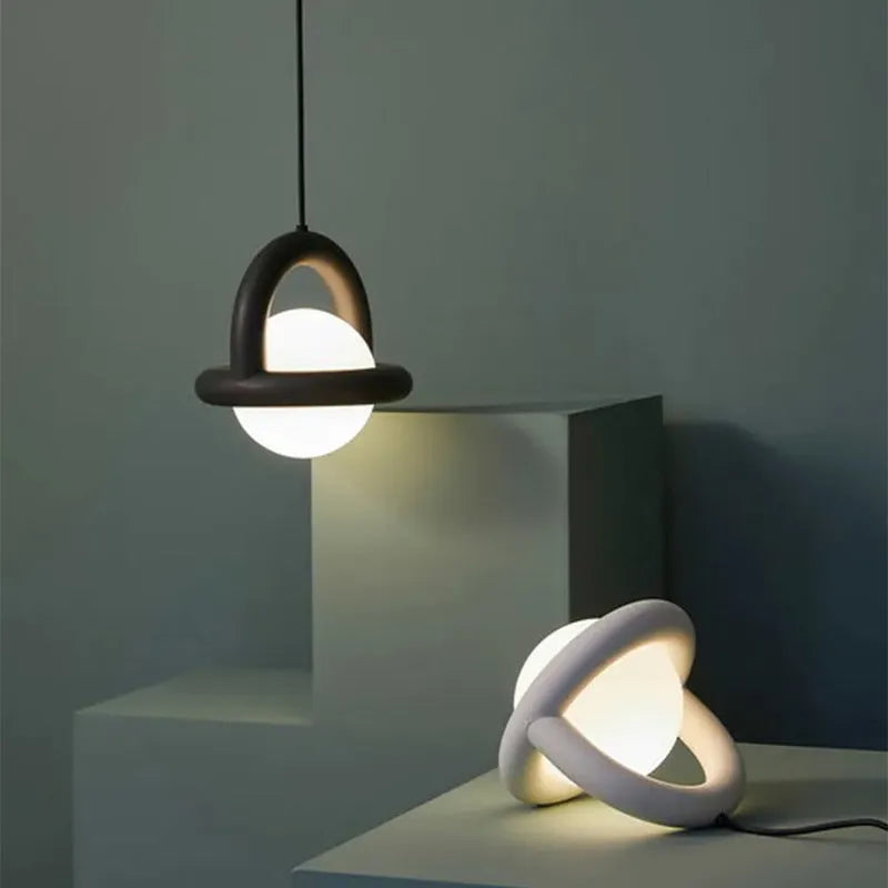 Nordic style hanging line pendant lamp in matte finish with variable lighting options
