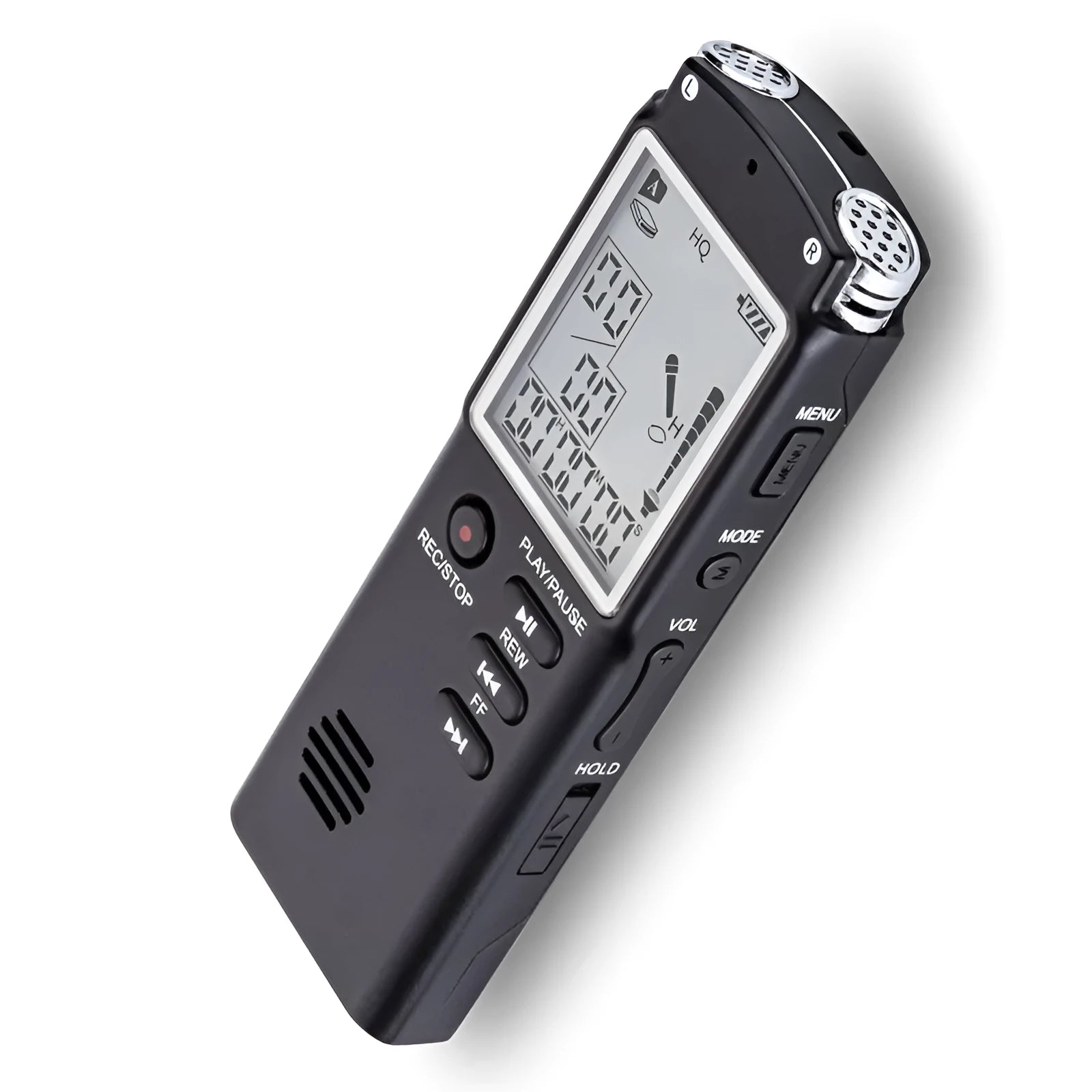 USB professional voice recorder with external microphone connection for telephone recording