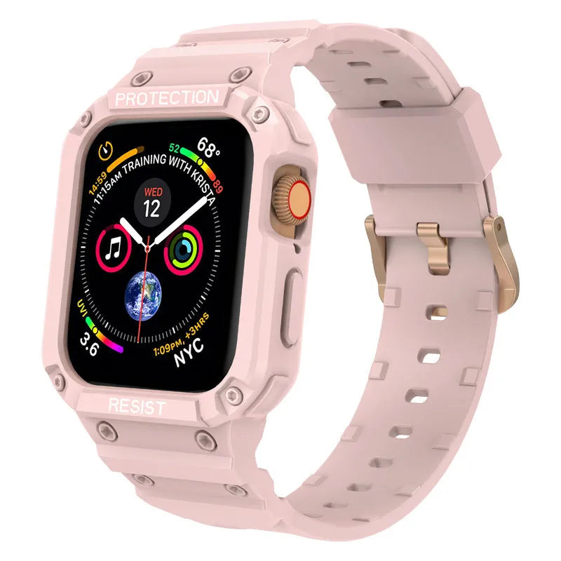 Soft TPU sports replacement strap for Apple Watch Series 8 in multiple colour options