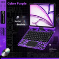Blue iPad protective case with integrated keyboard for Pro 13 inch and Air models