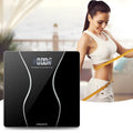 Black electronic household bathroom scale with digital display and 180kg maximum capacity