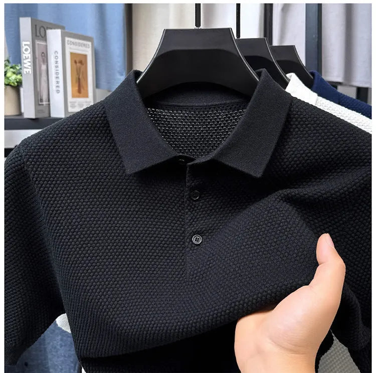 Loose fit pure cotton short sleeve sweater shown in available colours with size range information