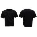 Men's grey cotton T-shirt with loose fit, round neck, short sleeves, and textured three-dimensional pleats.
