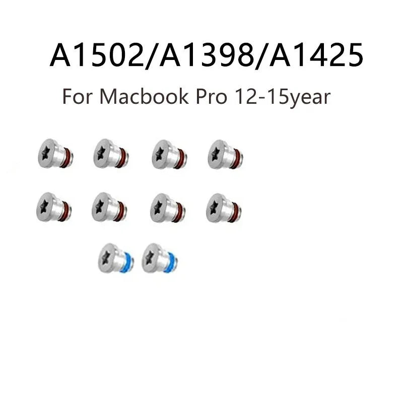10 metal replacement screws for MacBook Pro Retina A1502 A1398 A1425 bottom case repair