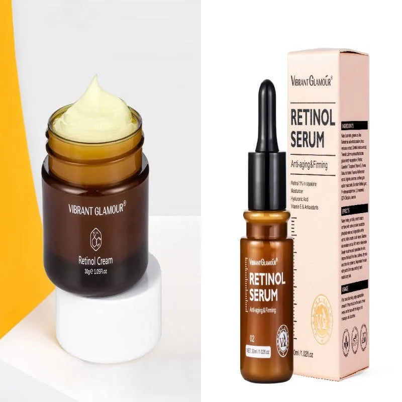 30ml retinol facial serum bottle for reducing dry lines and fine lines