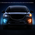 Mazda CX-5 LED daytime running lights with electroplated white finish and turning yellow light options