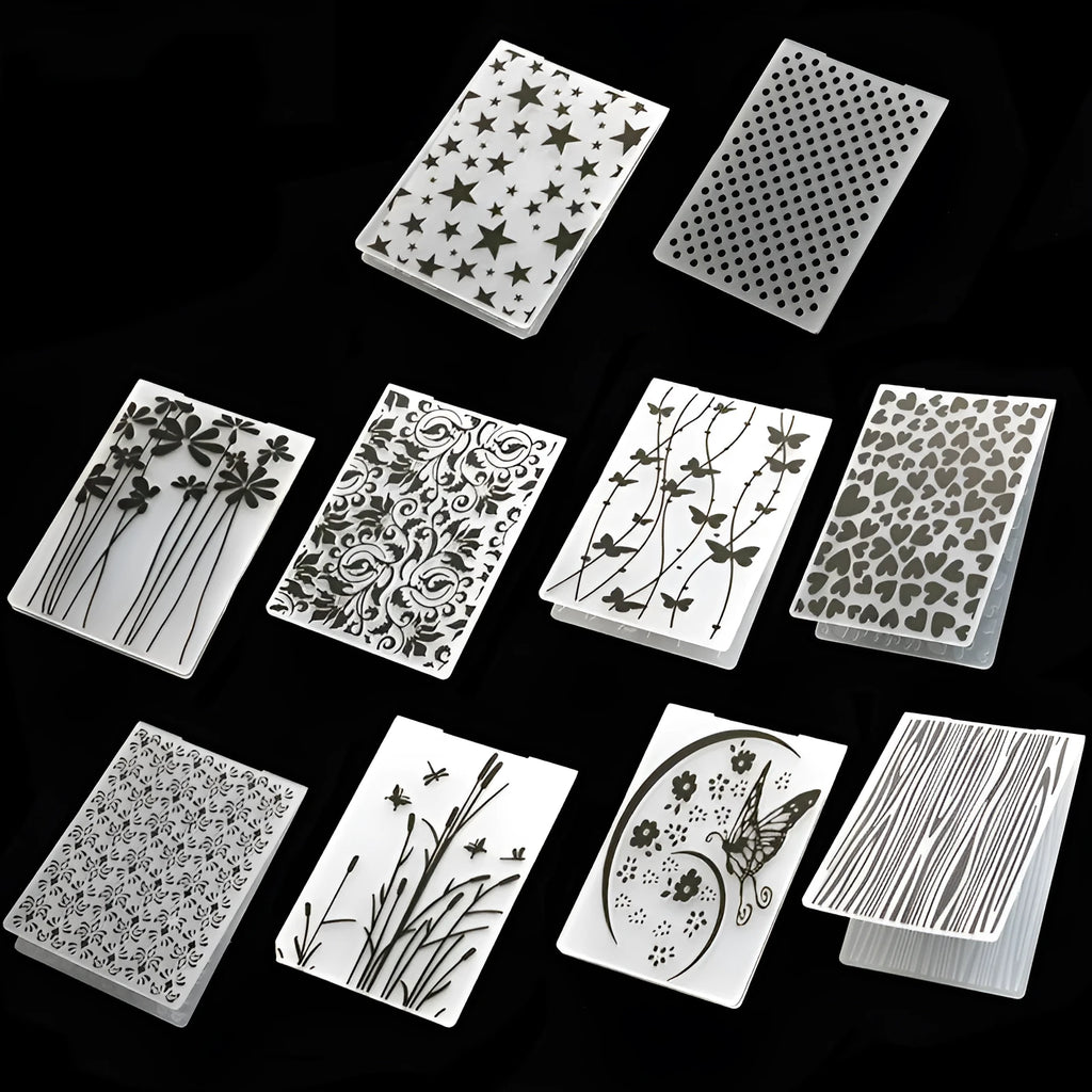 Plastic folding cake mold 14.5x10.5cm for sugar decorations with multiple pattern options